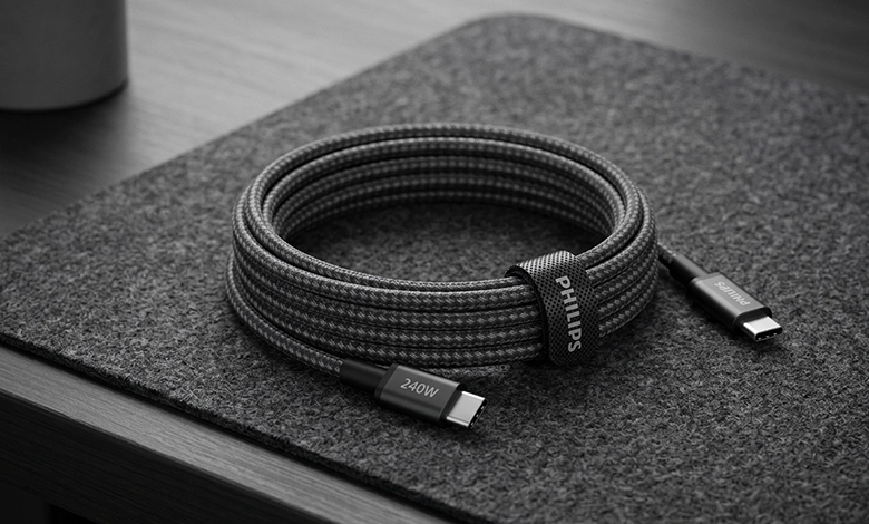 Philips Cable C to C Max 5A (240W) Braided 480 Mbps 1m - DLC7030C